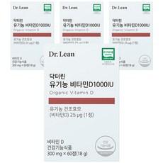 닥터린 비타민D 1000IU, 60정, 300mg, 4개 이미지