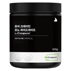 잠백이 퓨어 크레아틴 모노 하이드레이트, 300g, 1개 상품 이미지
