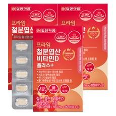 일양약품 프라임 철분 엽산 비타민D 플러스 49.5g, 90정, 3개 상품 이미지