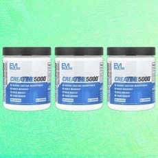 EV루션 뉴트리션 CREATINE5000 무맛 300g 크레아틴 헬쓰 운동 3통, 3개 상세 이미지