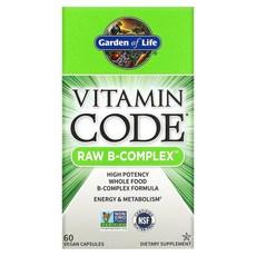 Garden of Life Vitamin Code Raw B-Complex 베지 캡슐 60정, 1개 상품 이미지