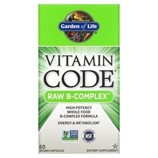 Garden of Life Vitamin Code Raw B-Complex 베지 캡슐 60정, 1개 상세 이미지