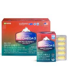 알티지오메가3 영양제 알래스카 rTG오메가3 오메가3영양제 기억력개선 눈건강 오메가3 EPA DHA 부광약품 에스키모 알티지 오메가3, 2개, 60정 이미지
