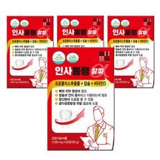 치아 뼈 형성에 좋은 칼슘 영양제 건강기능식품 비타민d 프로폴리스 인사통령, 4개, 60정 상품 이미지