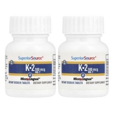 슈페리어소스 비타민케이 K2 MK7 100mcg 60정 2개 메나퀴논 VitaminK2 상세 이미지
