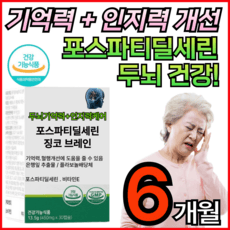 (신산런칭특가) 기억력 두뇌 영양제 메노락토 포스파티딜세린 엘루비 yt1 300mg 징코 은행잎추출물 플라보놀배당체 혈핼 혈류 인지 개선 비타민E /휘게라이프, 12개, 30회분 상품 이미지