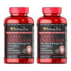 퓨리탄스 프라이드 맥시멈 스트렝스 트리플 오메가369, 2개 이미지