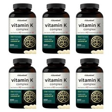 NatureBell Vitamin K Complex 네이처벨 비타민 K 복합체 K1+K2(MK-7 & MK-4) 소프트젤, 6개, 300정 상세 이미지