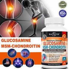 글루코사민 콘드로이틴 MSM 콜라겐 펩타이드 강황 및 생강 히알루론산 글루코사민 콘드로이틴 황산염이 함유된 삼중 관절 지원 보충제 - 글루텐 프리 비 GMO, 120캡슐, 1개, 120정 상품 이미지