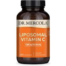 Dr. Mercola Liposomal Vitamin C 1회 제공량당 1000mg 90회 제공량180캡슐 식이 보충제 면역 건강 지원 비GMO NSF 인증, 1개 상품 이미지