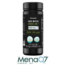 비타민 K2 식약청인증 MK-7 엔썸잇 뼈건강 영양제 메나퀴논 대용량 3개월분, 1개, 90정 상세 이미지