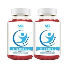 Vita Globe VitaGlobe 비타민 K2 젤리 - 120개 (2팩), 60 Count (Pack of 2), 2개, 120정 상세 이미지