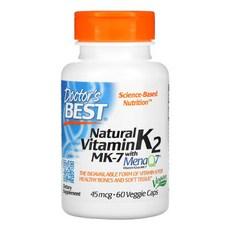 Doctor's Best MK 7 Natural Vitamin K2, 60정, 4개 상품 이미지