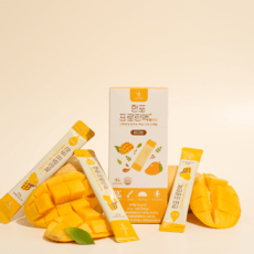 오오더블유 짜먹는 간편한 단백질 헬린이 프로틴 아침식사 망고맛 한포프로틴액 플러스, 22g, 15개 상세 이미지