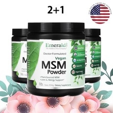 에메랄드랩 MSM 식이유황 파우더 분말 4000mg 454g 1개입 3개 상세 이미지