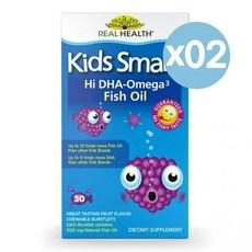 Bioglan 바이오글란 키즈 스마트 하이 디에치에이 오메가-3 30개입 2팩 Kids Smart Hi DHA Omega-3, 2개, 30정 이미지