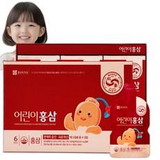 종근당 어린이홍삼 국내산 6년근 20ml 30포 1개월분, 30회분, 1박스 상품 이미지