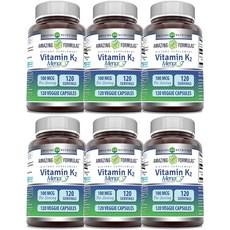 어메이징 뉴트리션 비타민 K2 100mcg 캡슐, 알약/캡슐, 6개, 120정 상품 이미지