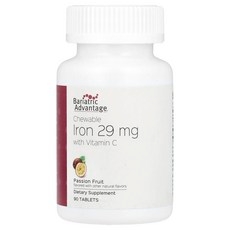 Bariatric Advantage 츄어블 철분 비타민C 함유 패션프루트 90정, BariatricAdvantage츄어블철분비타민C함유패 상세 이미지