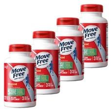 쉬프 무브프리 조인트 헬스 어드밴스드 플러스 MSM 글루코사민 + 콘드로이틴 코티드 타블렛, 4개, 120정 상품 이미지