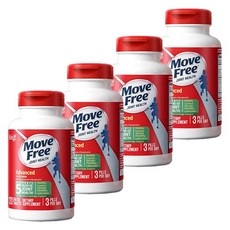 쉬프 무브프리 조인트 헬스 어드밴스드 플러스 MSM 글루코사민 + 콘드로이틴 코티드 타블렛, 4개, 120정 상세 이미지