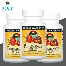 소스내추럴스 소스네추럴스 포메그라네이트 석류 추출물 500mg 60정 3개 상세 이미지