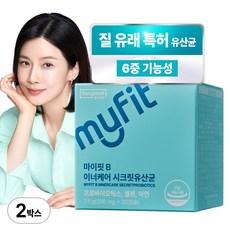 동국제약 마이핏 이보영 질 유래 특허 유산균 50억 6중 기능성 여성유산균, 30정, 2개 상품 이미지