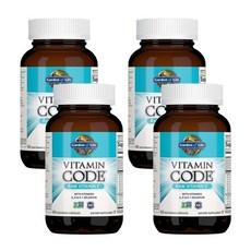 Garden of Life Vitamin Code Raw E Vitamin 250 IU 가든오브라이프 비타민 코드 로 비타민 E 250IU, 4개, 60정 상품 이미지