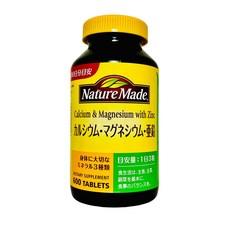 <대용량>NATUREMADE(네이처 메이드) 칼슘·마그네슘·아연 600알 200일분, 1개 이미지
