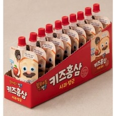 롯데칠성음료 핑크퐁 키즈홍삼 사과당근, 100ml × 10개, 100ml, 10개 상세 이미지