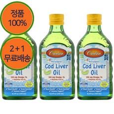 2+1 칼슨랩스 키즈 유아 어린이 대구 간유 오메가3 550mg 액체 250ml 3개 이미지