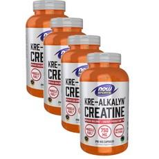 나우푸드 크레 알카린 크레아틴 750mg 캡슐 NOW Kre-Alkalyn Creatine, 4개 상품 이미지