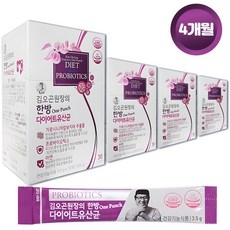 김오곤 원장의 한방(One-Punch) 다이어트 유산균 120포(4개월분), 105g, 4개 상세 이미지