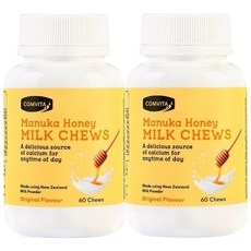 콤비타(Comvita) 콤비타 마누카꿀 밀크 츄어블 (칼슘) 60정 X 2개, 120정, 1세트 상세 이미지