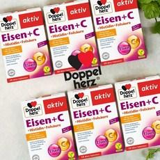 도펠헤르츠 철분 엽산 히스티딘 30정 x6팩 (+비타민C B12) 비건 락토 글루텐프리, 6개 상품 이미지