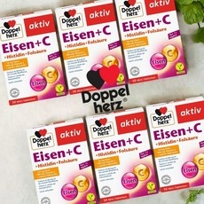 도펠헤르츠 철분 엽산 히스티딘 30정 x6팩 (+비타민C B12) 비건 락토 글루텐프리, 6개 상세 이미지