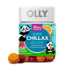 Olly OLLY Kids Chillax 젤리 마그네슘 L-테아닌 레몬 밤 츄어블 보충제 셔벳 맛, Olly OLLY Kids Chillax 젤리, 마그네 상세 이미지