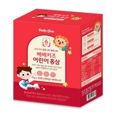 데일리원 베베키즈 어린이 홍삼 유아 아동 젤리 15g X 30포 1통, 1개, 450g 상세 이미지