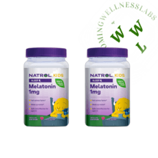 Natrol 나트롤 키즈 성장 멜라토닌 패스트 슬립 수면 슬리브 라즈베리 180구미 1mg, 2개, 180정 상세 이미지