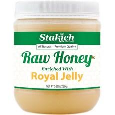 Stakich ROYAL JELLY Enriched RAW HONEY, 2268g, 1개 이미지