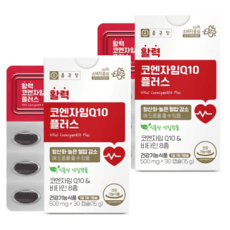 활력 코엔자임 COENZYME Q10 플러스, 2개, 30정 상품 이미지