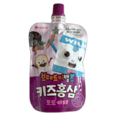 롯데칠성음료 핑크퐁 키즈홍삼 100ml, 20개 상세 이미지