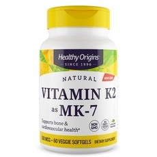 Healthy Origins 비타민 K2 MK-7 100mcg 베지 소프트젤, 60정, 1개 상세 이미지