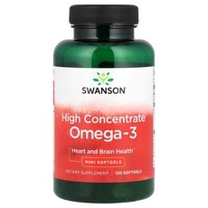 Swanson 고농축 오메가3 미니 소프트젤 120정, 1개 상세 이미지