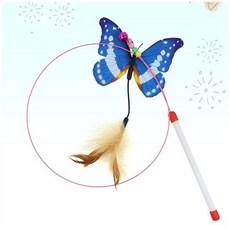 나비 와이어 낚시대 고양이 장난감 반려묘 사냥놀이, 6개 이미지