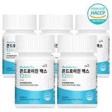 최고함량 콘드로이친 맥스 1200 보스웰리아 어골칼슘 초록입홍합 식약처인증, 60정, 5개 상세 이미지