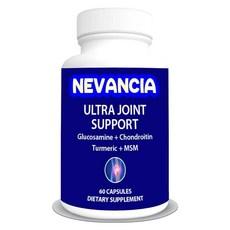 Nevancia 글루코사민 콘드로이틴 강황 MSM 보스웰리아 메티오닌이 함유된 울트라 조인트 서포트 관절 건강 편안함 이동성 및 안정성 지원 60캡슐 20일 분량, 60정, 1개 상품 이미지