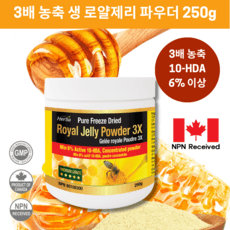 허바 Herba 캐나다 3배 고농축 생로얄젤리 파우더 250g Royal Jelly Powder 3X 250g, 1개 상품 이미지