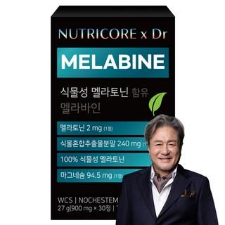 뉴트리코어 식물성 멜라토닌 함유 멜라바인, 30정, 1개 상품 이미지