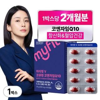 동국제약 마이핏 이보영 코큐텐 코엔자임 Q10 2개월분 항산화 혈압건강, 60정 상품 이미지